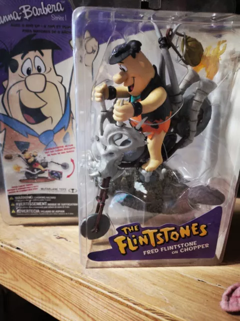 McFarlane Toys Hanna Barbera  Flintstones On Chopper SERIES 1  NIB 2