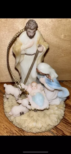 Seraphim Classics Christmas Holy Family Christmas Ornament #81881 Nativity 2000
