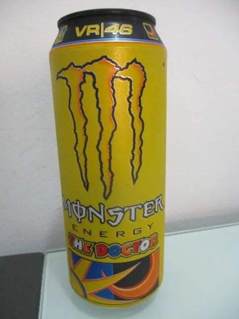 Monster Energy, The Doctor, a 500 ml empty can,  Israel  edition,  Hebrew text.