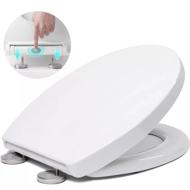 Toilet Seat | Soft Close | Heavy Duty | Universal Fit | One Button