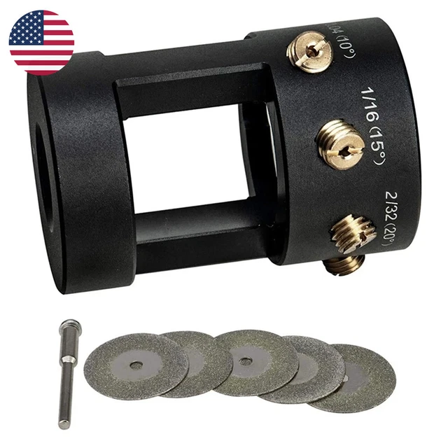 Tungsten Grinder Sharpener Multi-Angle Offsets Head Tool Set For TIG Welding
