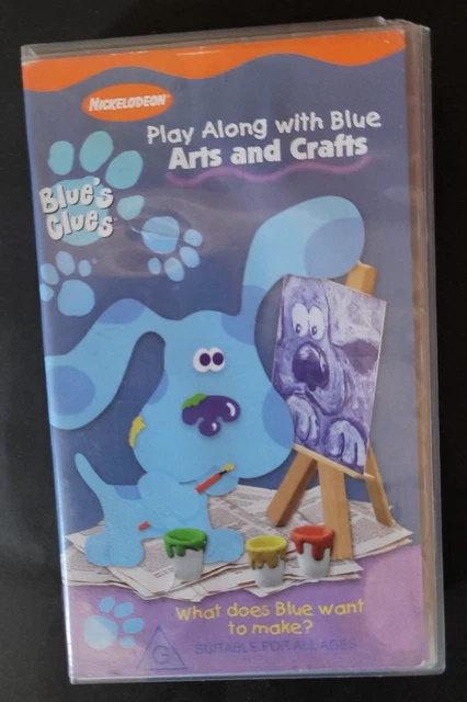 BLUES CLUES ARTS and Crafts (VHS 1998) Nick Jr Nickelodeon Steve Orange ...