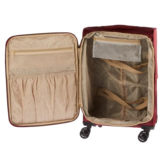Samantha Brown 4 Piece Luggage Set- 22" Spinner & 3 Packing Cubes Taupe NWT 2