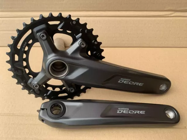 Shimano Deore FC-M4100-2 Chainset 36-26, Double, Hollowtech II, 10 Speed 175 mm