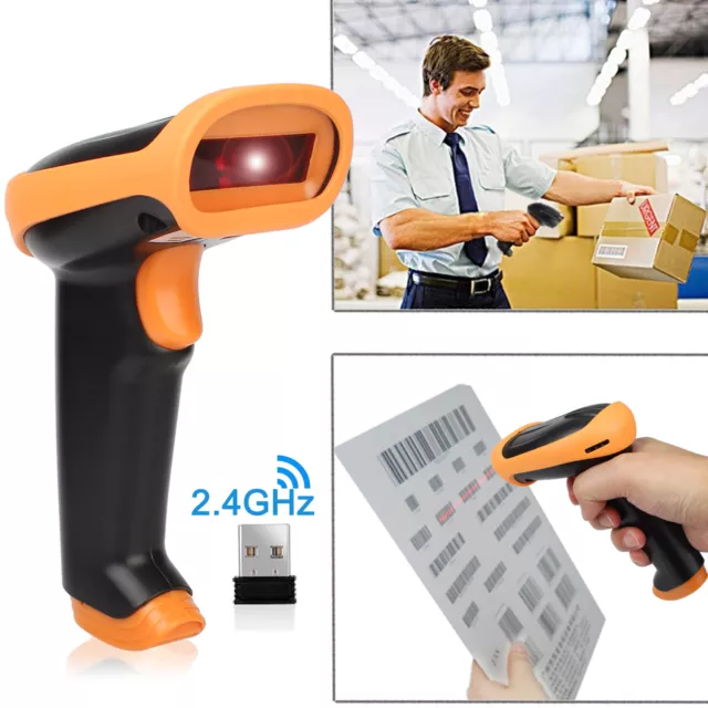 (256 KB) Wireless Barcode Scanner Reader For Apple IOS Android Win10 Win7/8