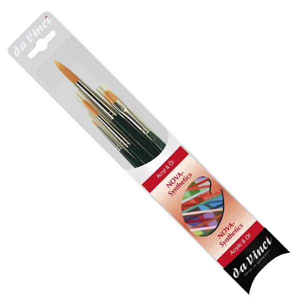 Set 4 pennelli in fibra sintetica DA VINCI - NOVA KIT 4226