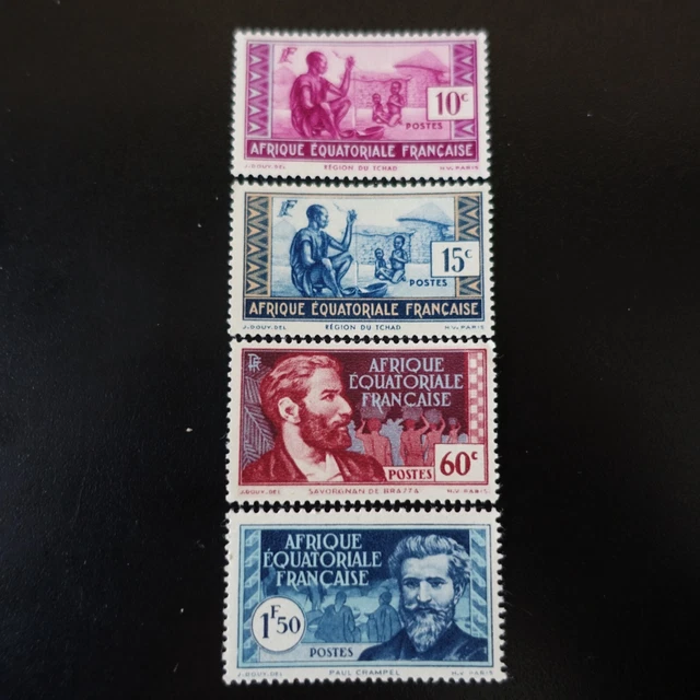 Afrika Äquatorial- Französisch Aef N° 191/194 neuer Stempel Luxus MNH