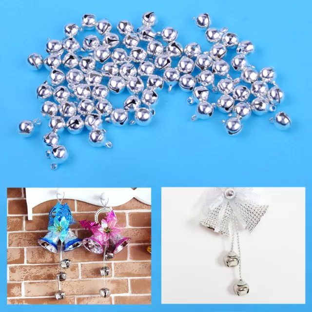 100x Schellen Glöckchen Glocke Schelle 8mm Weihnachtsglocken Jingle Bells  tp