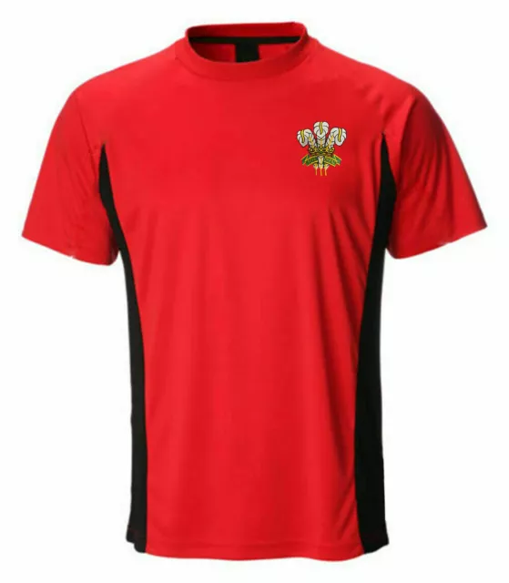 New Mens Welsh Cymru Red Cooldry T-Shirt/Black Zip Rugby Jacket Top