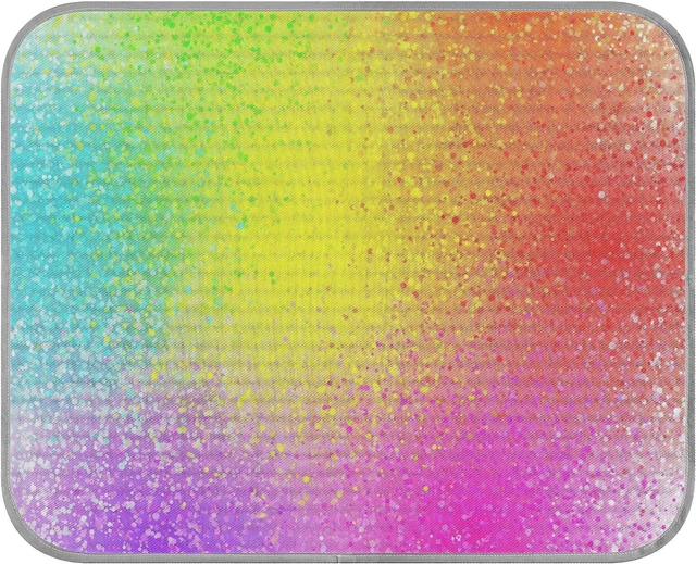 Vivid Rainbow Colors 23.6X38.6 Inch Folding Pet Ice Silk Cooling Mat Comfy Recta