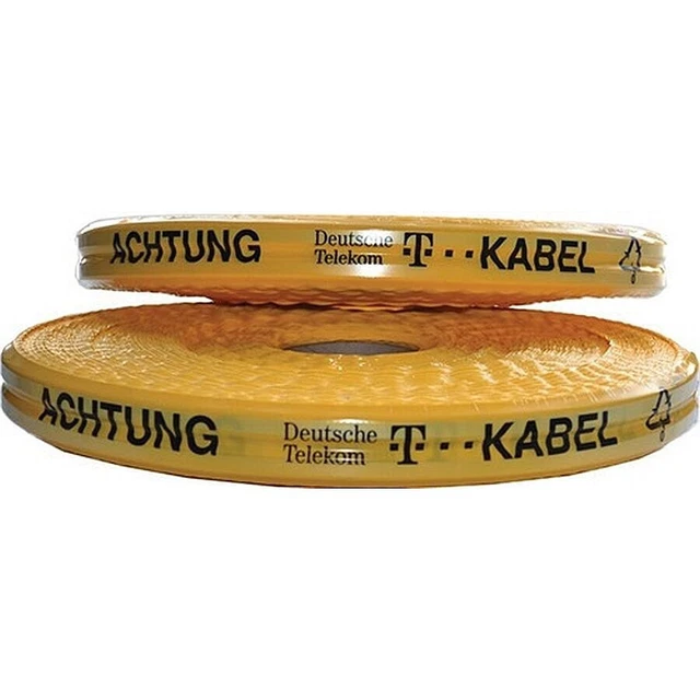 Trassenwarnband "Achtung D. Telekom Kabel", gelb