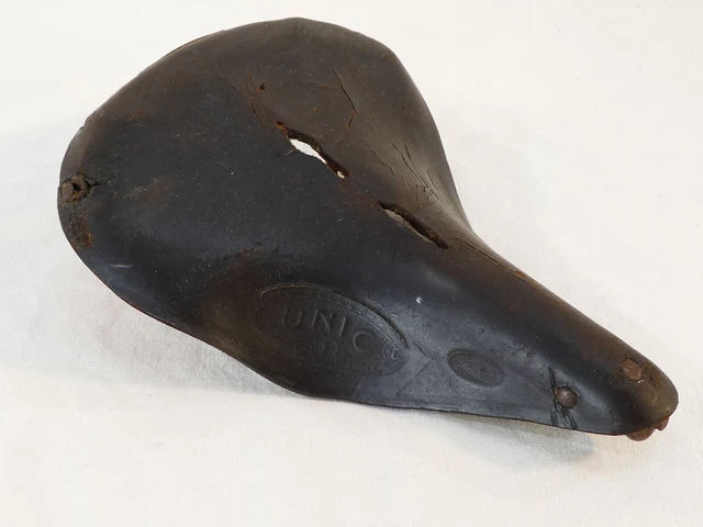 Ancienne Selle De Vélo En Cuir Le Pearl, Vintage, D'occasion, Pour Vélo De Route Ou Ville