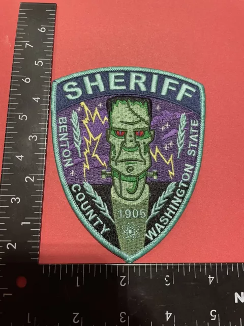 Benton County Washington Wa Police Sheriff Halloween Patch