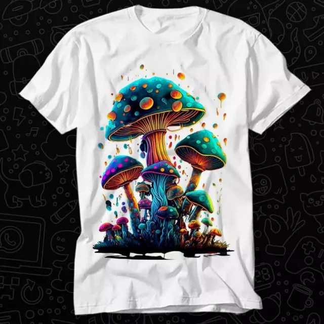 T-Shirt Psychedelic Magic Mushrooms trippy LSD 496