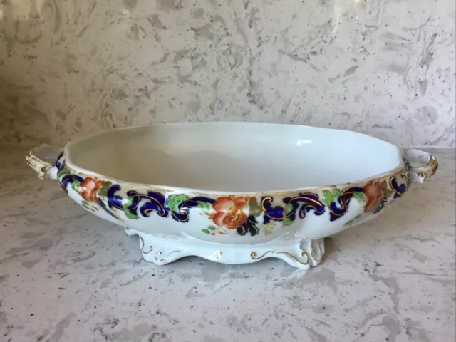John Maddock and Sons Majestic Pattern Vegetable Casserole Bowl NO LID 11"x 7.5"