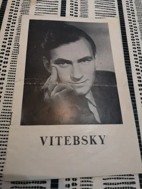 VITEBSKY, Frederyk FRANÇOIS Chopin.  1950s? Programme