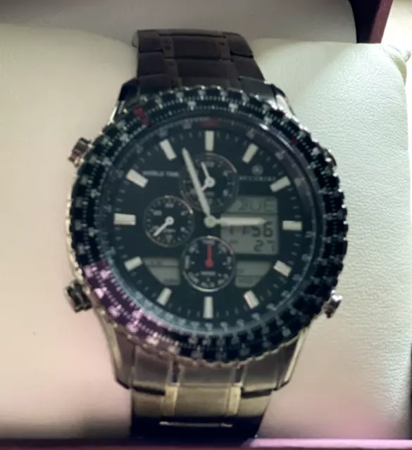 Accurist world time chronograph sale