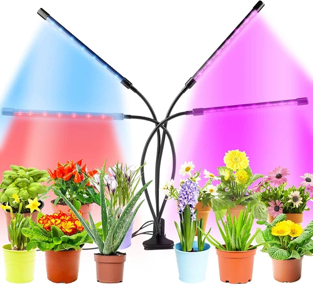 FUNPA 80 LEDS Grow Light USB Full Spectrum Indoor Plants Timer 10 Dim