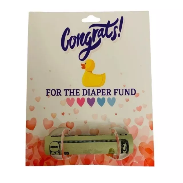 Baby Diaper Fund Money Card Holder - Free Us Shipping