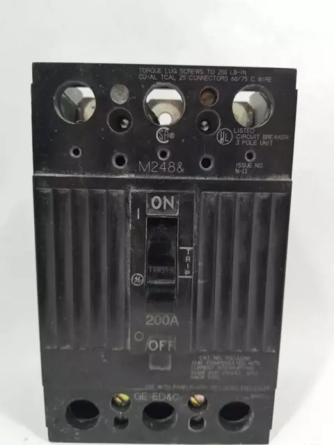 GE TQD32200WL 200A 240V 3 Pôle Disjoncteur