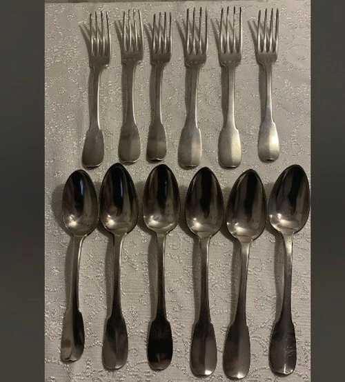 ANCIEN COUVERTS EN argent massif Poinçon Coq N1 EUR 900,00 PicClick FR
