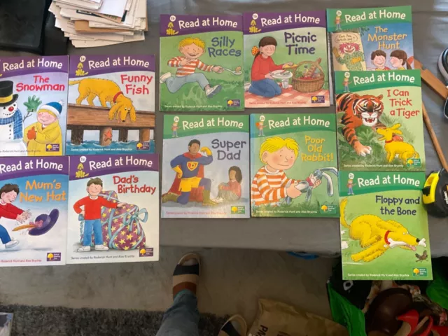 11 Bücher Konvolut zu Hause lesen Oxford Biff Chip Kipper, Songbird Phonics, USBORNE