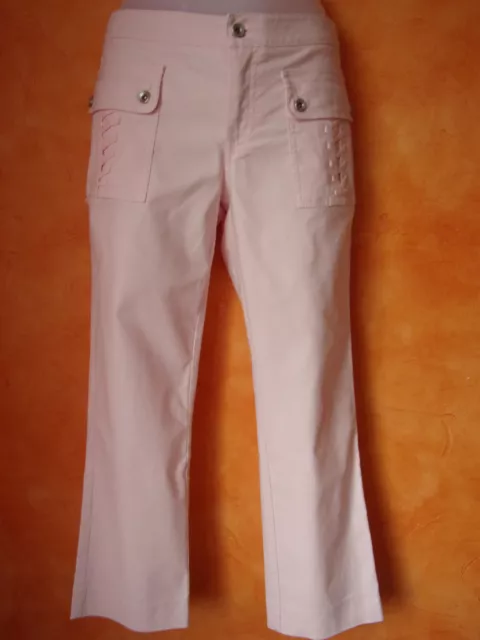 Pantalon 7/8ème coton rose pâle marque MEXX T.36 Neuf