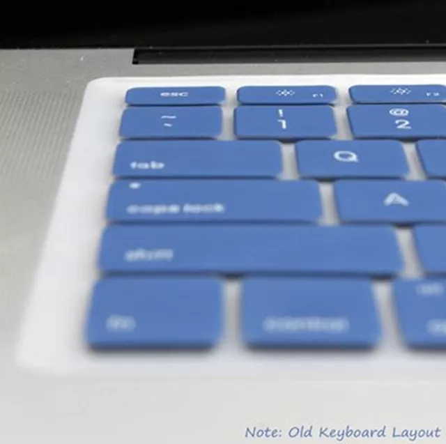 Ultra Thin Blue Soft TPU Keyboard Cover Skin for Macbook air 11.6 Pro 13 Inch 3