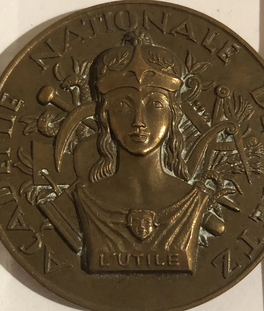 Médaille Ancienne XIXe – Académie De Valenciennes Par Despujol (cuivre)