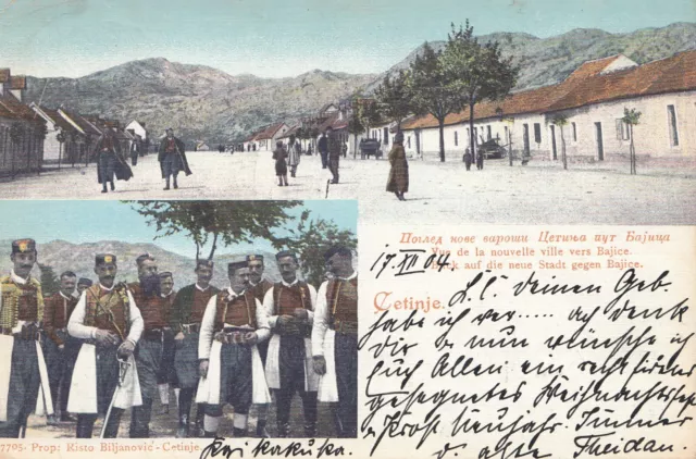 Montenegro: 1904: Ansichtskarte nach Dornum
