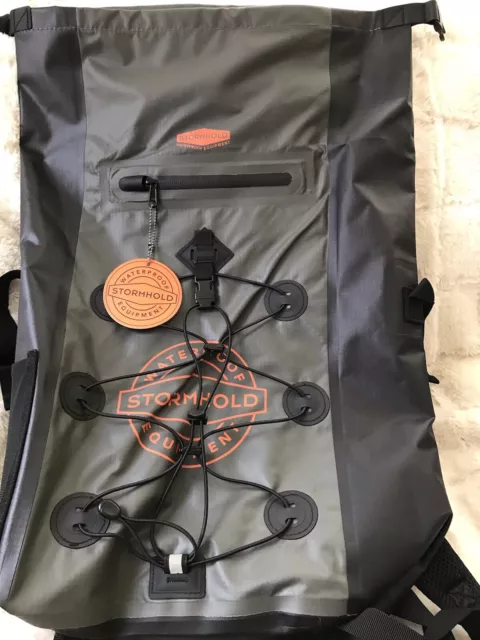 BNWT STORMHOLD WATERPROOF Equipment Charcoal Orange 30L Duffle
