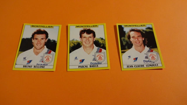 Lot Stickers Panini Football 89 – 6 équipes, Collection Vintage Incomplète