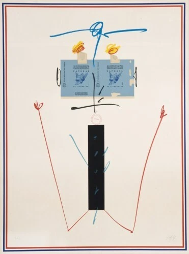 ANTONIO SAURA - Litografía original firmada a mano - Catherine (1976)