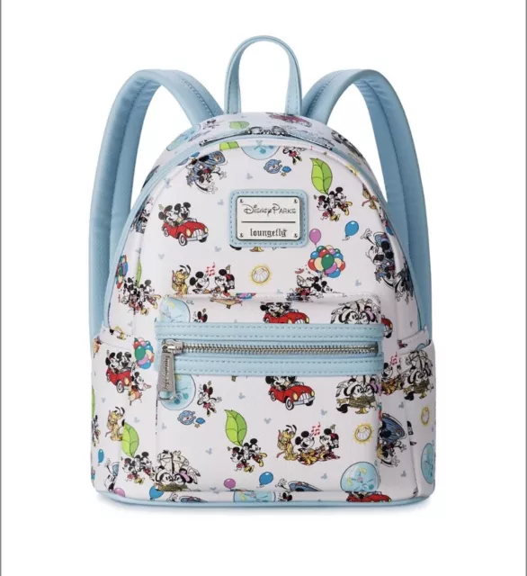 Loungefly Disney Parks Mickey & Minnie's Runaway Railway Mini Backpack NEW!
