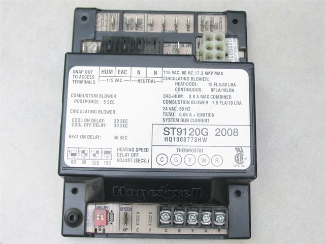 Honeywell ST9120G2008 Furnace Fan Control Circuit Board HQ1008773HW
