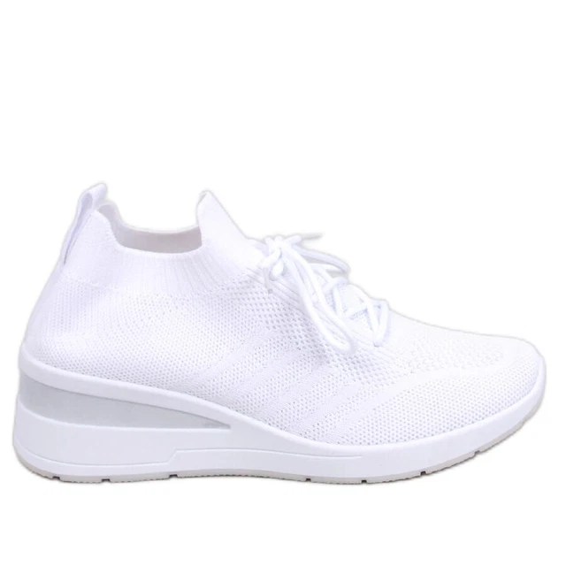 LEAKES SCARPE DA ginnastica bianche con zeppa bianca EUR 30,47