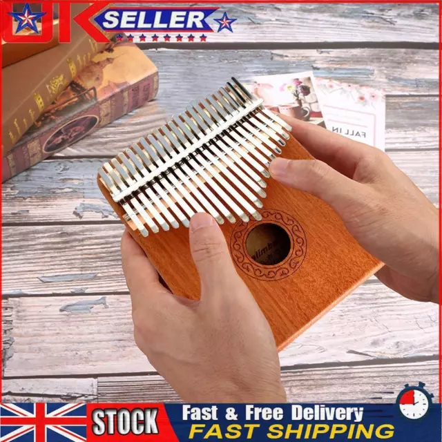 Mahogany 21 Key Kalimba Thumb Piano Mbira Musical Instrument Gift for Beginner