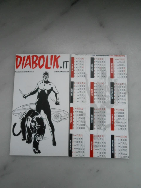 DIABOLIK calendarietto tascabile 2016