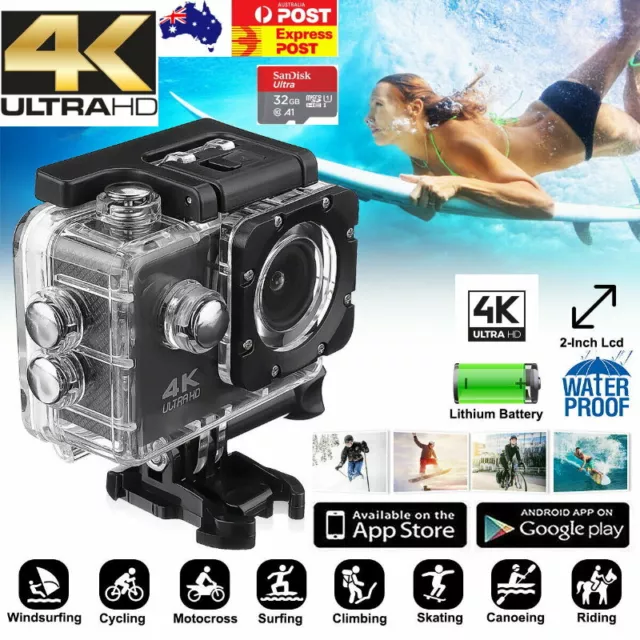 BDI Sports Pro 4K WiFi Action Camera Ultra HD Waterproof DV Camcorder w/ Remote 2