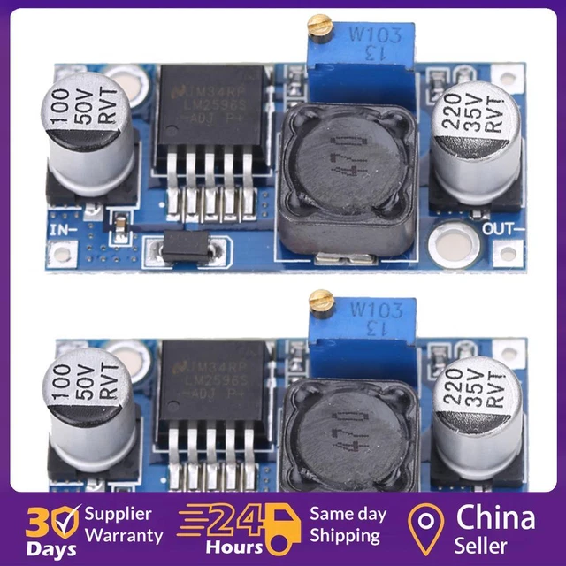2 Moduli Regolatori Step-down LM2596S DC-DC – Convertitori 3A 1.25-35V - Foto 2