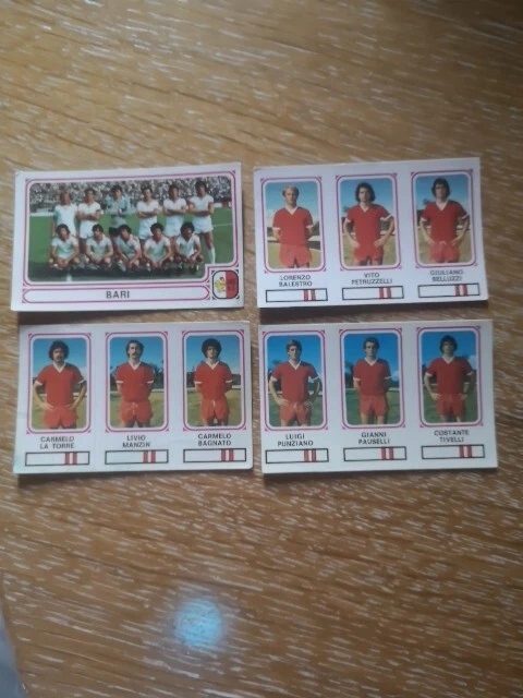 Lotto figurine calciatori PANINI 1978-79 scudetti serie c1 completa gir.a-b