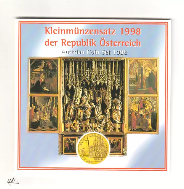 österreich Münzsatz 1998 /10 Groschen-20 Schilling/  490