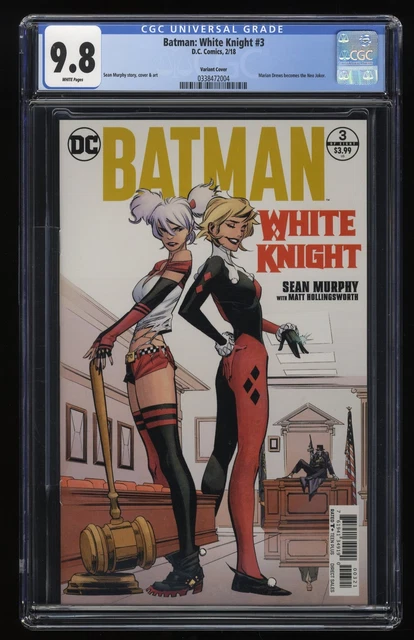 Batman: White Knight #3 CGC NM/M 9.8 White Pages Sean Murphy Variant DC 2018