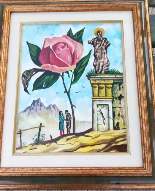 Luigi Regianini Olio Su Tela 24x30