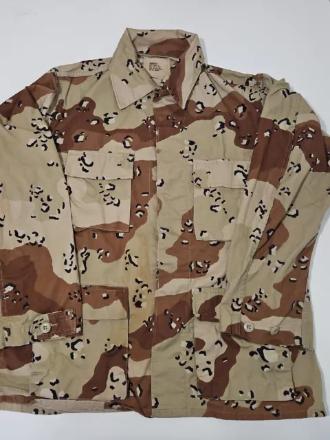 Vintage Desert Storm Chocolate Chip Camo Combat Shirt Blouse Medium Reg US Army Vintage Desert Storm Chocolate Chip Camo Combat Shirt Blouse Medium Reg US Army
