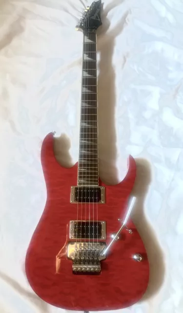 Ibanez RG320DXQM Red Quilt. Floyd Licensed Trem, Invader Style P/U’s.