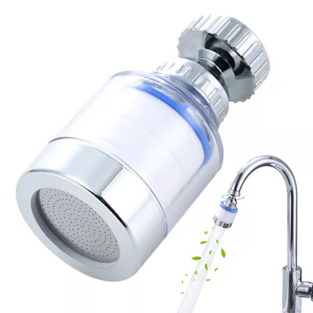 360 Degree Rotatable Kitchen Faucet Splash Sprayer Head Aerator Sink Tap Filter