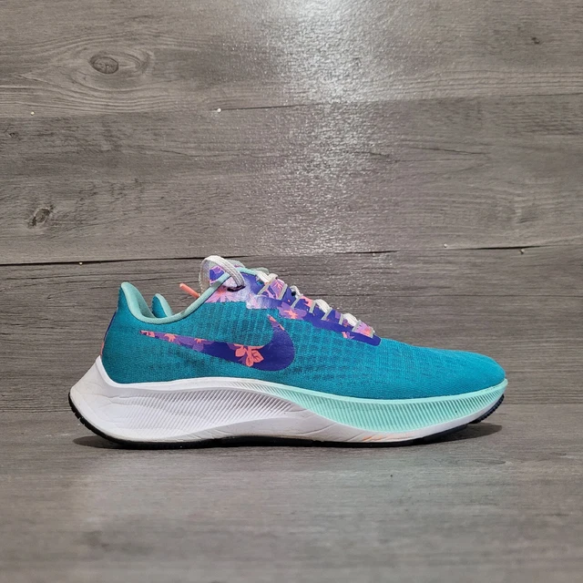 Nike Air Zoom Pegasus 37 Womens Size 8.5 Aquamarine Tropical Twist DH3051-300