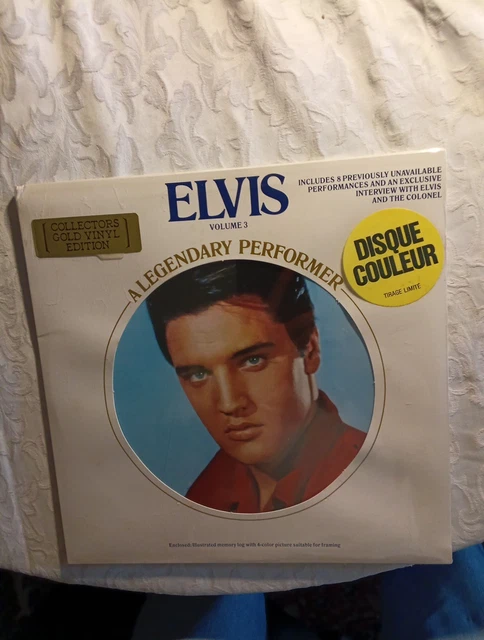 ELVIS PRESLEY . Legendary Performer Vol.3 . Yellow Vinyl