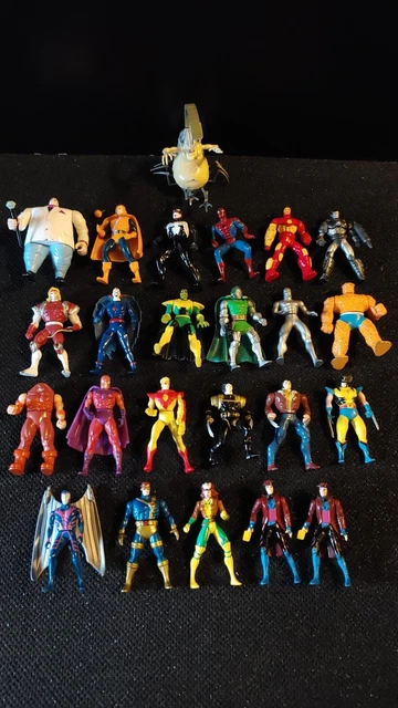 Marvel Heavy Metal Heroes 24 Mini Figures Toy Biz 1999 (Loose)